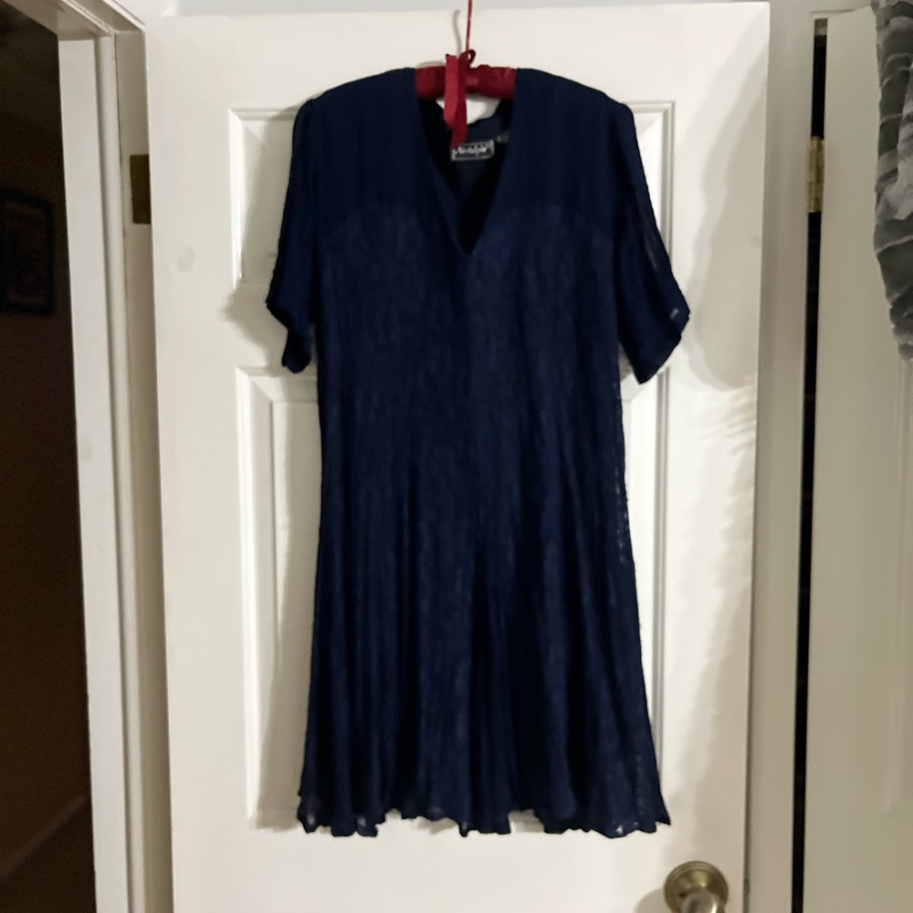 Nostalgia Deep Blue Dress